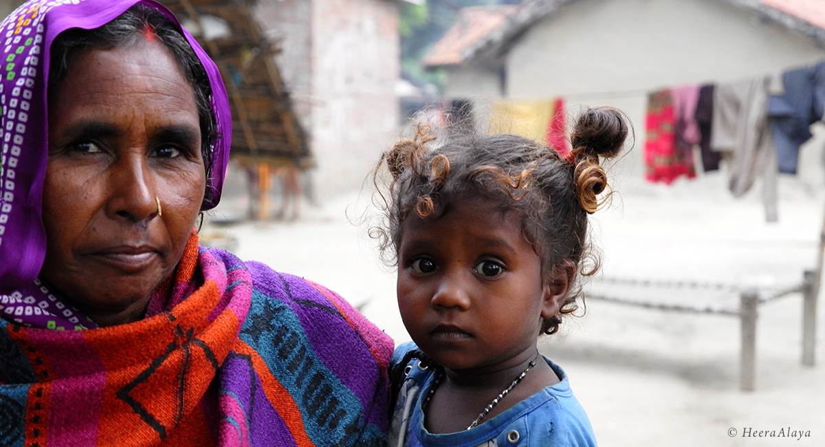 Dalit mother and child India